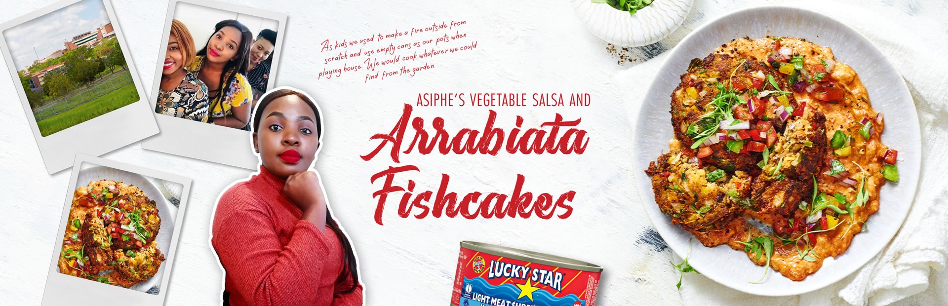 ASIPHE’S VEGETABLE SALSA AND Arrabiata Fishcakes