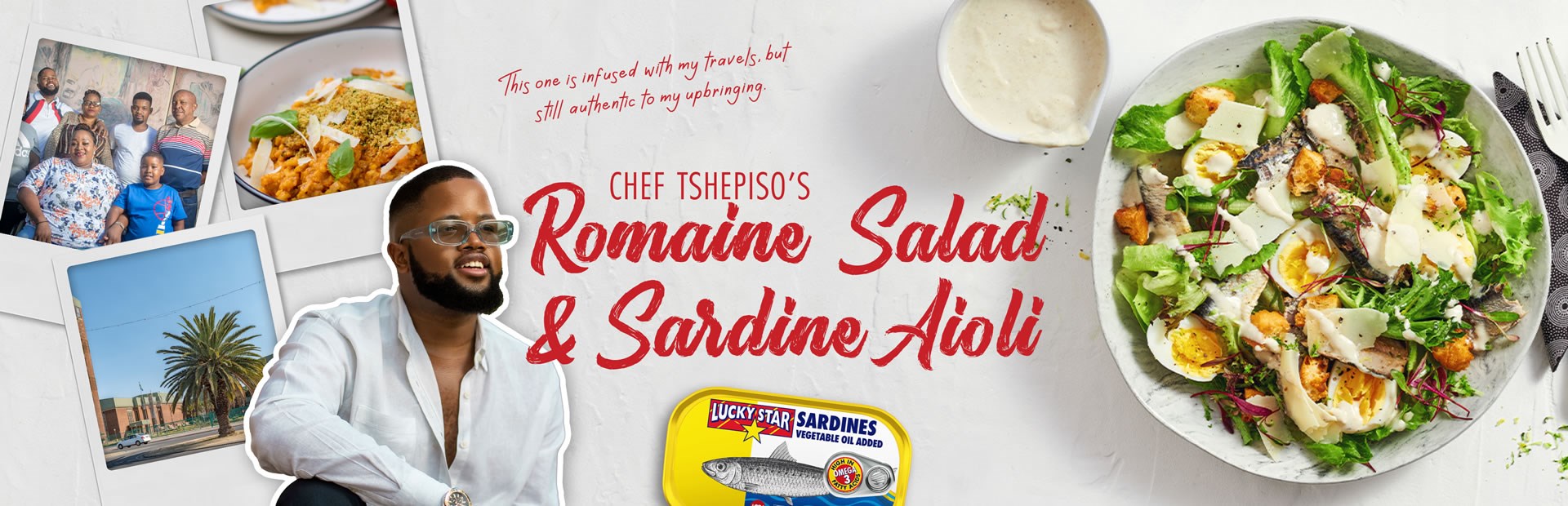 CHEF TSHEPISO’S Romaine Salad and Sardine Aioli