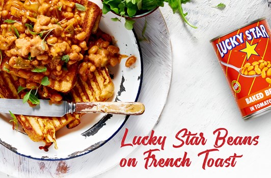 Lucky Star Beans on French Toast