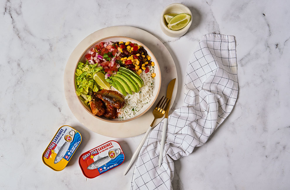 Peri-Peri sardine Boujee bowl