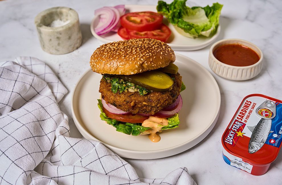 Peri-Peri Sardine Burger