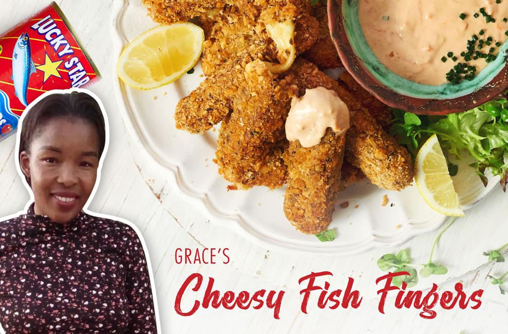 GRACE’S Cheesy Fish Fingers