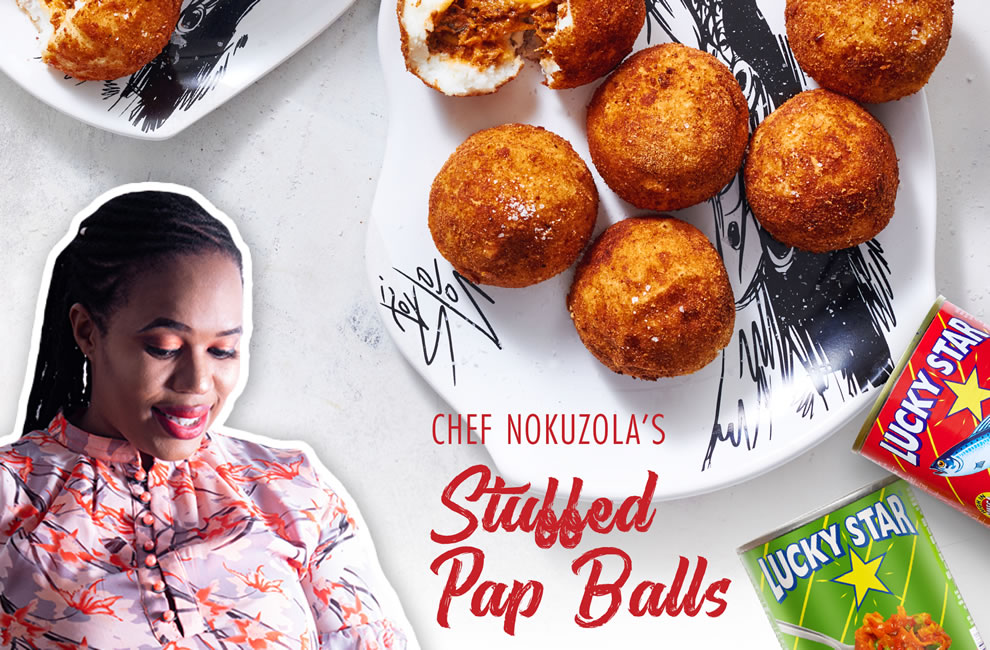 CHEF NOKUZOLA'S Stuffed Pap Balls