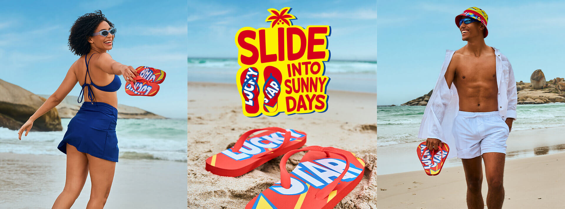 Lucky Star Flip Flops